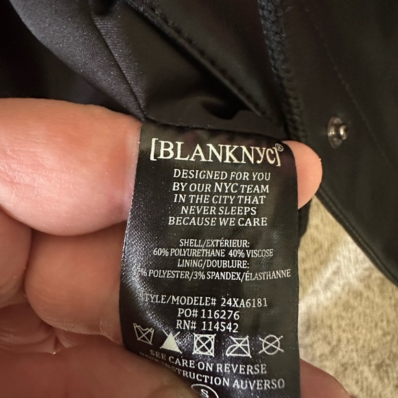 Blank NYC Black Leather Jacket Size Small - Picture 4 of 11